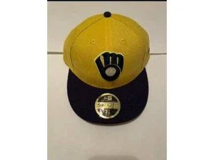Gorra Ajustada Milwaukee Brewers New Era 59FIFTY Colección Auténtica Bajo Perfil - - Imagen 1 de 1
