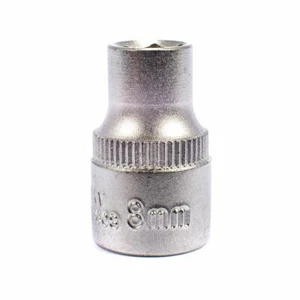Zócalo de 8 mm ASTA 3/8" métrico de unidad 6 puntos (6PT) cromo vanadio (Cr-V) - Imagen 1 de 4