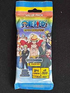 PANINI 1 VALUE PACK BUSTINA 24 TRADING CARD + 2 BONUS ONE PIECE EPIC JOURNEY - Imagen 1 de 2
