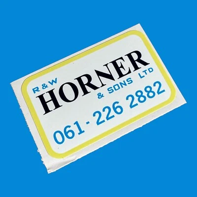 RW HORNER & SONS Manchester Dealer Vinyl Sticker Lambretta Vespa SX TV LI LD LI - Image 1 of 3