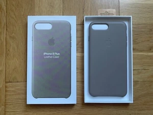 Coque en cuir pour iPhone 7+ / 8+ - Taupe - Apple Original - Imagen 1 de 5
