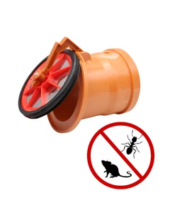 Pestan Rohrklappe Froschklappe Rückstauverschluss Endstück DN 110, 125, 160, 200