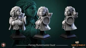 Ferrag Runemaster - Bust | DnD Miniatures | Tabletop Gaming Miniature | - Picture 1 of 1