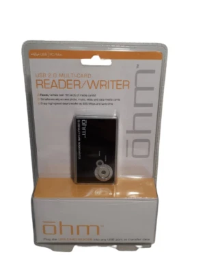 Ohm USB 2.0 Multi-card MEMORY CARD Reader / Writer Reads 50 Cards - Image 1 of 4