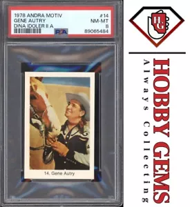 GENE AUTRY PSA 8 1978 Andra Motiv Dina Idoler II A Pop Culture Actor #14 C2 - Bild 1 von 2