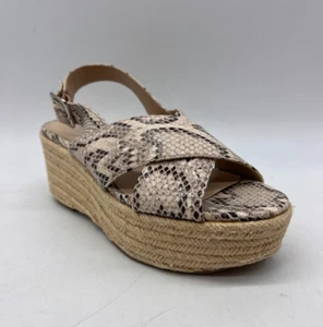 Bar III Binaka Snake Print Espadrille Wedge Platform Sandals Women’s US 6 M - Picture 1 of 16