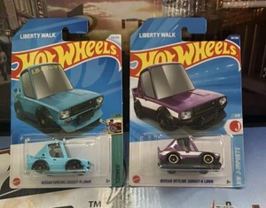 HOT WHEELS NISSAN SKYLINE 2000GT-R LBWK LIBERTY WALK TOONED BLUE & PURPLE - Picture 1 of 4
