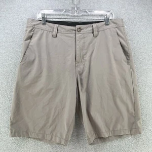 Volcom Mens Chino Shorts 33W Gray Nylon Polyester Inseam 10in Hybrid Casual - Picture 1 of 9