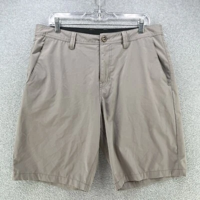 Volcom Mens Chino Shorts 33W Gray Nylon Polyester Inseam 10in Hybrid Casual - Image 1 of 4