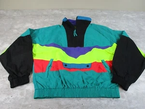 Chaqueta de Control Dual Hombres Medio Verde Esquí Bloque de Color De Colección Pullover Rompevientos - Imagen 1 de 14