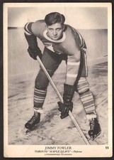 1939-40 JIMMY FOWLER HOCKEY Card OPC V301-1 TORONTO MAPLE LEAFS Card #55 NHL