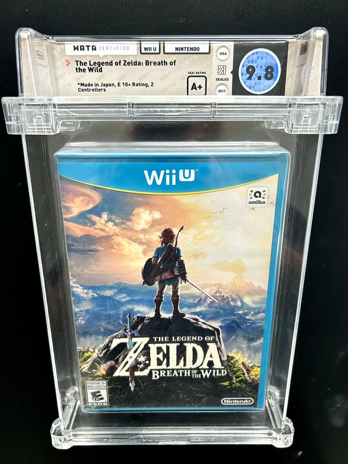 The Legend of Zelda: Breath of the Wild (Wii U, 2017) WATA 9.8 A+ Graded Sealed