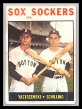 1964 Topps Sox Sockers #182  & Carl Yastrzemski, Chuck Schilling