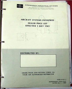Airesearch Turbocharger Service Bulletins/Service Letters/Applications Eng Cos. - Picture 1 of 5