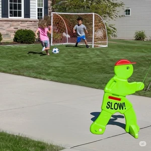 KidAlert! V.W.S. – 32” Slow Children at Play Safety Sign - Outdoor Child Safety - Picture 1 of 5