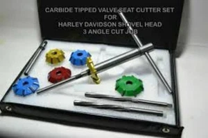 Harley Davidson Shovel Head Valve Seat Cutter Kit Carbide Tipped 3 Angle Cut - Bild 1 von 5
