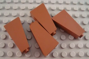 LEGO Lot of 4 Reddish Brown 2x1x3 Slope Pieces - Picture 1 of 1