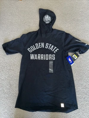 Sudadera con capucha negra manga corta Nike Golden State Warriors talla S Foto 1 de 2