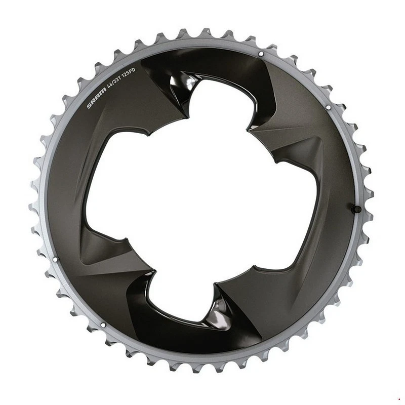 Chainring Force Axs Bcd 4 7/32in 4-fori 2 X 12v 46 Teeth, Polar Gray 2286481033 - Image 1 of 1