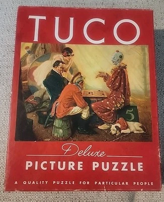 Rompecabezas de cuadros vintage Tucco Deluxe damas payaso 300-500 piezas Foto 1 de 4