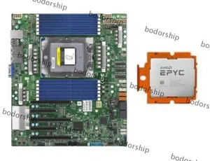 Carte mère Supermicro H13SSL-NT ATX avec processeur AMD EPYC Genoa 9684X 96 cœurs - Photo 1/4