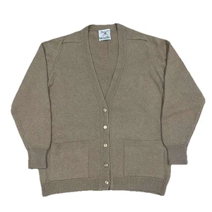 Vintage Lovely Jacques de Loux Camel Hair Cardigan Sweater Size Large - Picture 1 of 6