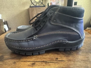 Wolky Women's Boots Navy Lace-up Ankle Size 6 - Picture 1 of 3