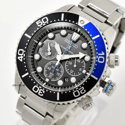 Orologio SEIKO Prospex Uomo Cronografo Solar Diver SSC017P1 Funzionante - Immagine 1 di 4