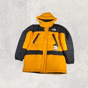 The North Face Himalayan Insulated Down Parka Jacket Mens Size M Summit Gold NWT - Picture 1 of 12