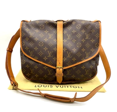 Auth Louis Vuitton Monogram Saumur 35 M42254 Crossbody Bag W/Dustbag OT010024 - Image 1 of 4