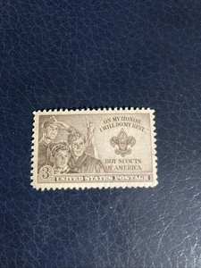 Boy Scouts 3 Cent US Stamp #995 MNH Original Gum F/VF  Issued June 30 1950 - Picture 1 of 4