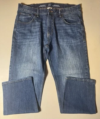 St John’s Bay Comfort Stretch Denim Relaxed Straight Men’s 36x29 Blue - Image 1 of 4