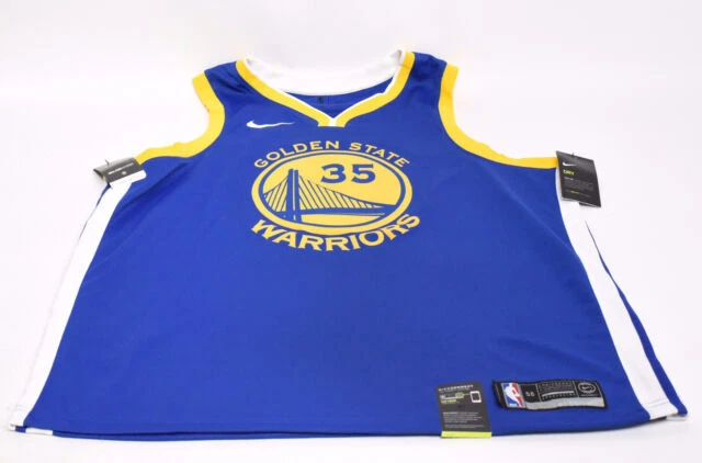 Nike Golden State Warriors Kevin Durant 35 Jersey - Blue, 2XL (864475-496)