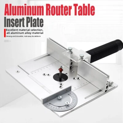 Tavolo Router Alluminio Inserto Piastra Banco Lavorazione Legno, Teste Seghe e Guide - Immagine 1 di 4