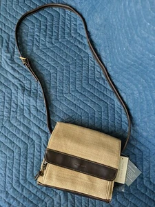 Liz Claiborne purse First Issue handbag Beige Brown Shoulder strap - Picture 1 of 24