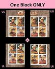 US 4446-4449 4449a Cowboys of the Sliver Screen 44c plate block 4 MNH 2010