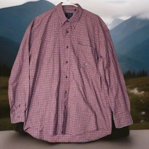 Roper rot geknöpftes Hemd Langarm Large Tartan kariert Country Cowboy Western - Bild 1 von 10