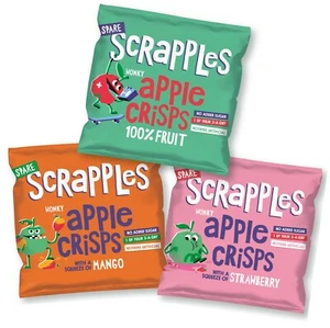 Kids Apple Crisps 100% Whole Fruit Crisps Healthy No Added Sugar Scrapples x30 - Picture 1 of 29