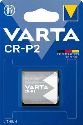 2x Varta CR-P2 Photo Lithium Batterie 6 V Fotobatterie CRP2P 1er Blister 6204 - Bild 1 von 2