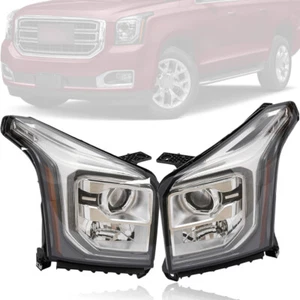 For 2015-2020 GMC Yukon XL Left+Right HID Xenon Headlight Headlamp Headlights - Foto 1 di 24