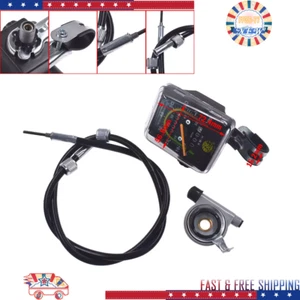 Resettable Speedometer Odometer Gauges Analog Classic Style For Bike Exercycle - Picture 1 of 13