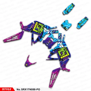 Race Sticker Full Graphics Decal for Sur Ron Light Bee X Dirt eBike Purple Blue - Picture 1 of 9