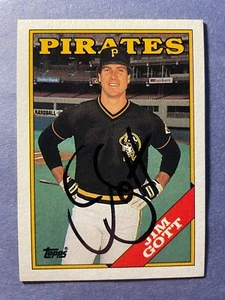 SIGNED JIM GOTT 1988 AUTOGRAPHED TOPPS BASEBALL CARD - PIRATES - Picture 1 of 3
