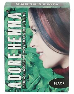 Adore Henna Hair Coloring Powder (Black, 60 g) Fast Shipping
