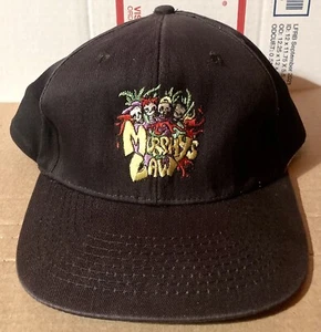 SOMBRERO DE BÉISBOL MURPHYS LAW RARO VINT AÑOS 90 NEGRO BORDADO DISEÑO CALAVERA AJUSTABLE - Imagen 1 de 6