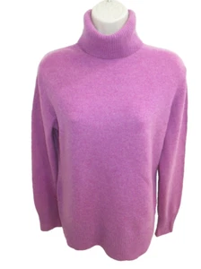 Apt 9 100% Cashmere Pink Turtleneck Sweater Size L - Picture 1 of 3
