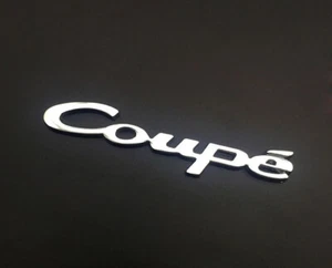 Coupe Emblem Badge auto aufkleber Schriftzug 3D Sticker Coupe metall Chrom - Bild 1 von 5