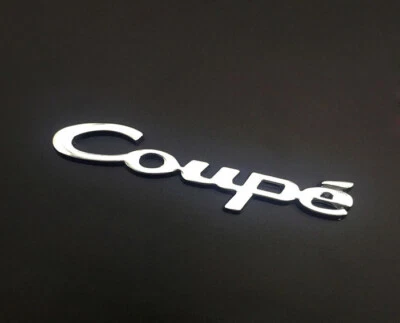 Coupe Emblem Badge auto aufkleber Schriftzug 3D Sticker Coupe metall Chrom - Bild 1 von 4