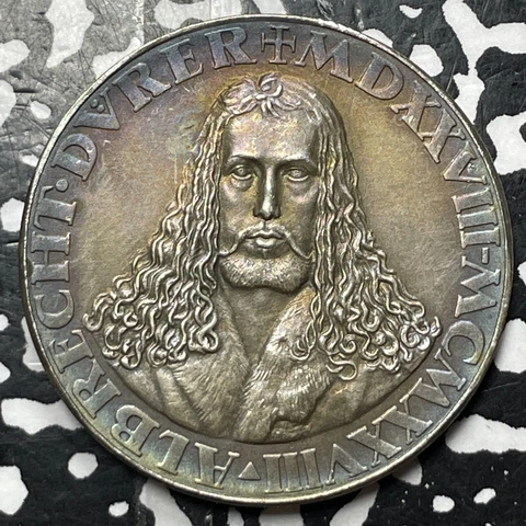 1928 Germany Nurnberg 400th Anniversary Death Of Durer Medal Lot#JM5573 Silver! Cover
