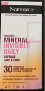 Lot of 65 Neutrogena Invisible Daily Defense Face Liquid Lotion SPF 30 1.4oz - Picture 1 of 1